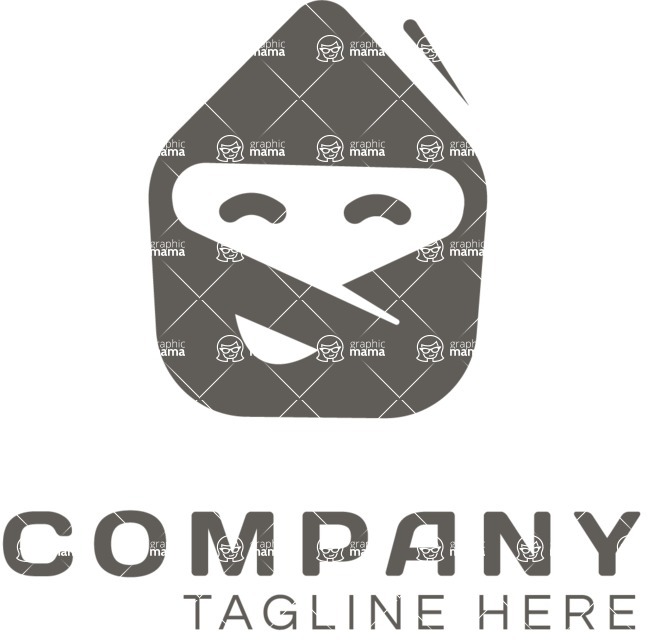 Business Logo Templates - vector graphics in a pack from GraphicMama - Creative Delivery Logo Design Black and White
